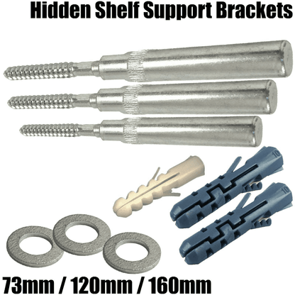 Concealed Hidden Shelf Support Brackets Invisible Mounting Floating Shelves Rack
