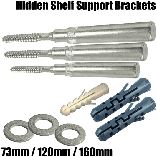Concealed Hidden Shelf Support Brackets Invisible Mounting Floating Shelves Rack