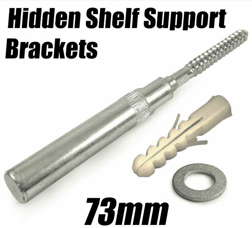 Concealed Hidden Shelf Support Brackets Invisible Mounting Floating Shelves Rack