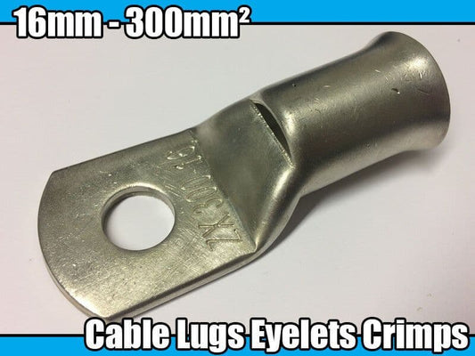Copper Tube Terminals Crimp/Solder Cable Lugs Eyelets Battery 16mm-300mmÃÂ²