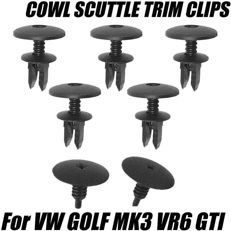 Cowl Scuttle Trim Clips For VW Vento Water Rain Tray Deflector Panel