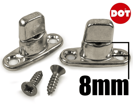 Dot 8mm Common Sense Turnbutton & Screws Boat Canopy Fasteners Bimini