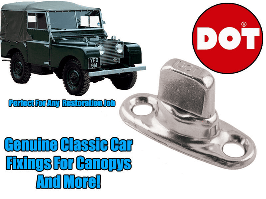Dot Common Sense 6mm Turnbutton Classic Car Canvas Tonneau Cover Fixing