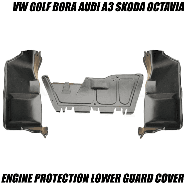 Engine Lower Guard Cover Full Set for VW Golf Mk4 Bora Audi A3 Skoda Octavia