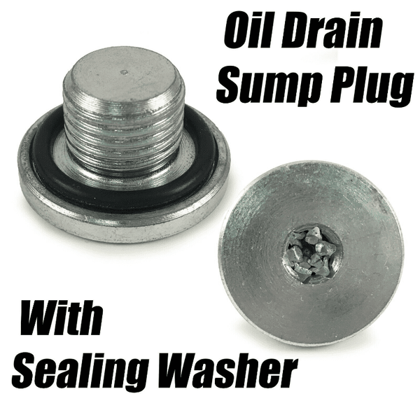 Engine Oil Sump Pan Drain Plug Bolt Replacement Rubber Includes Washer ...