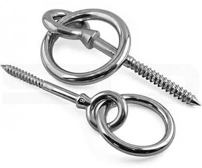 Eye Bolts With Ring-Wood Threaded-A4 316 Stainless Steel-M6 M8 M10