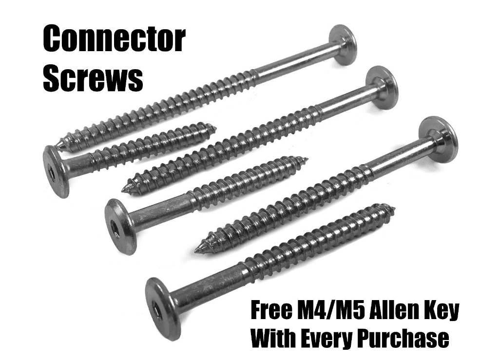 Flat Hex Drive Furniture Fixing Wood Connector Screws M7X50mm 60mm 70mm Screws