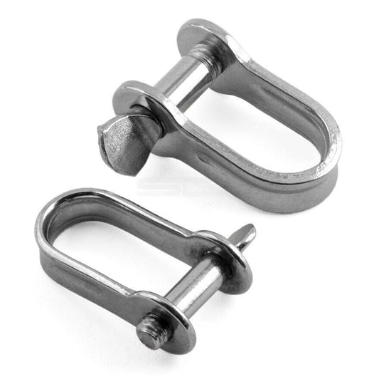 Flat Strip D Shackles Fastener Stainless Steel A4 Marine Grade 316 M4 M5 M6 M8