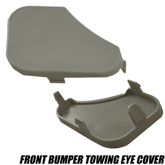 Front Bumper Tow Towing Eye Grey Cover Cap Lid for Ford Fiesta Mk6 6S6117A989Aa