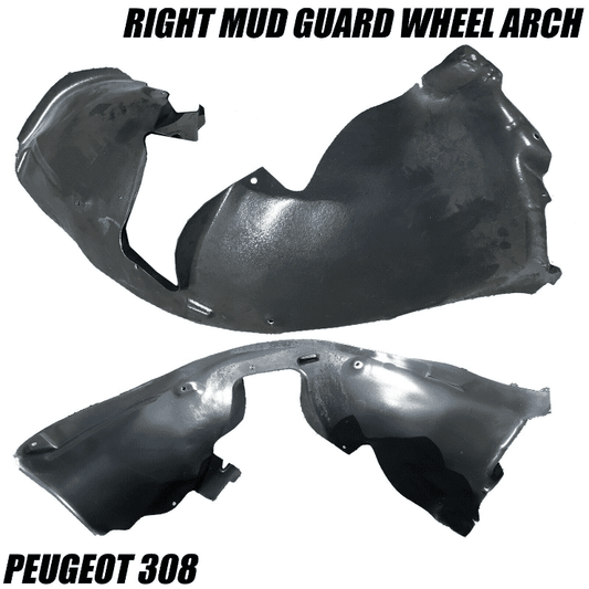 Front Wing Arch Liner Splash Guard for Peugeot 308 2007-2013  Driver Right Side