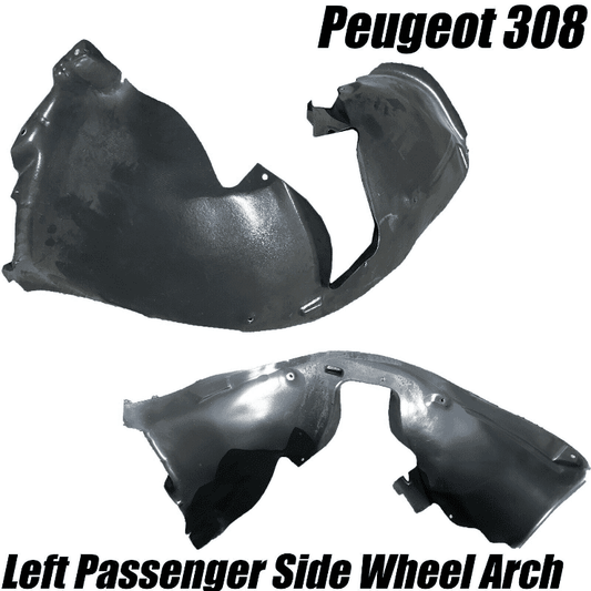 Front Wing Arch Liner Splash Guard for Peugeot 308 2007-2013 Passenger Left Side