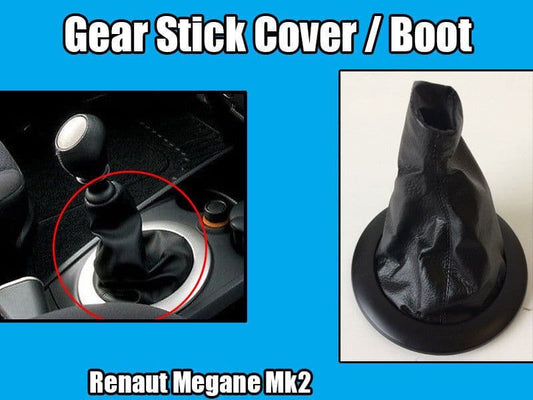 Gear Shift Stick Cover for Renault Megane Mk2 2002-2009 Boot Black 8200454976S