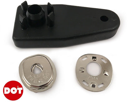 Genuine Dot Canopy Socket Prong Plate Fastener Boat Cover Canvas With Hole Punch