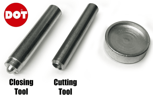 Genuine Dot Fastener Hole Punch And Closing Tool Set for Posts Studs Caps Socket