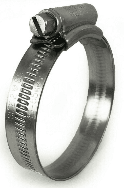 Genuine Jubilee A2 Stainless Steel Clip Hose Pipe Clamp Worm Drive 40mm-55mm 2