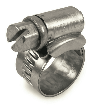 Genuine Jubilee A2 Stainless Steel Clips Hose Clamp Worm Drive 9.5mm-12mm 000