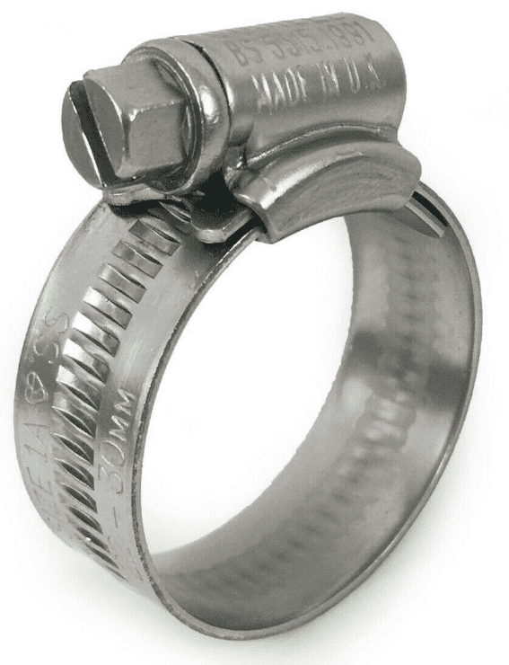 Genuine Jubilee Stainless Steel Clips Hose Pipe Clamp Worm Drive 22mm-30mm 1A