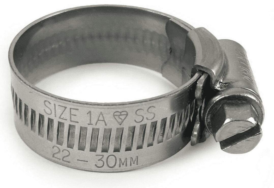 Genuine Jubilee Stainless Steel Clips Hose Pipe Clamp Worm Drive 22mm-30mm 1A