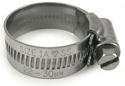 Genuine Jubilee Stainless Steel Clips Hose Pipe Clamp Worm Drive 22mm-30mm 1A