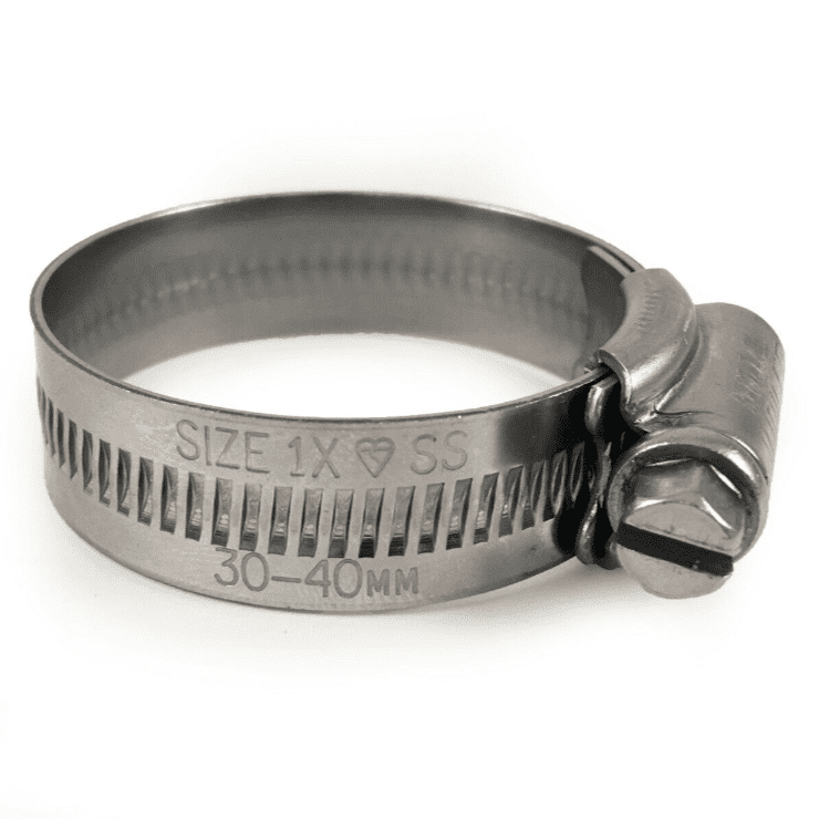 Genuine Jubilee Stainless Steel Clips Hose Pipe Clamp Worm Drive 30mm-40mm 1X