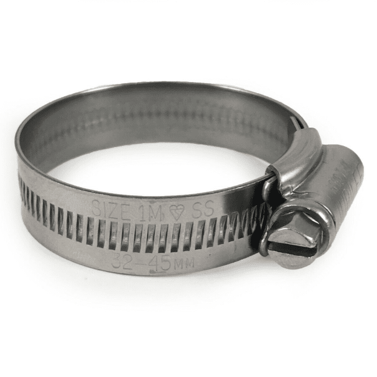 Genuine Jubilee Stainless Steel Clips Hose Pipe Clamp Worm Drive 32mm-45mm 1M