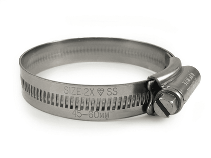 Genuine Jubilee Stainless Steel Clips Hose Pipe Clamp Worm Drive 45mm-60mm 2X