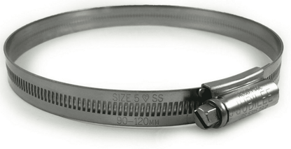 Genuine Jubilee Stainless Steel Clips Hose Pipe Clamp Worm Drive 90mm-120mm 5