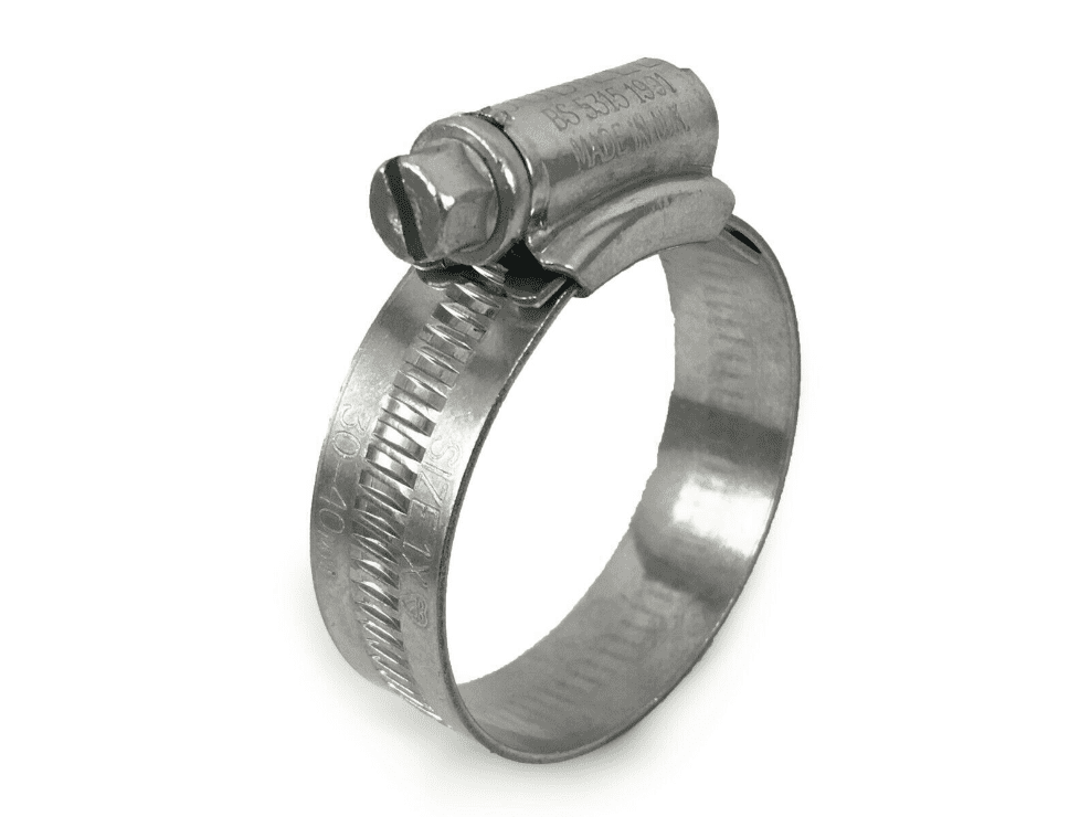 Genuine Original Jubilee Clips Steel Hose Pipe Clamps Worm Drive 32mm-45mm 1M