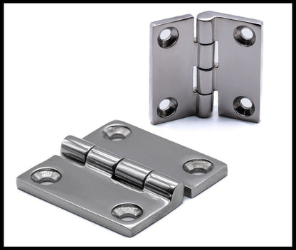 Heavy Duty Butt Hinge - 38x38 50x50 - A4 316 Marine Stainless Steel Door Locker