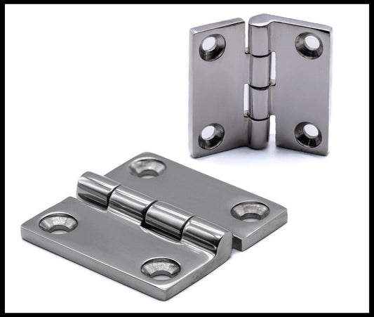 Heavy Duty Butt Hinge - 38x38 50x50 - A4 316 Marine Stainless Steel Door Locker
