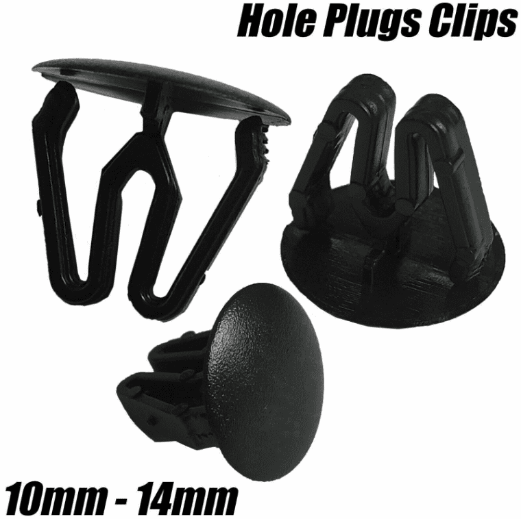 Hole Plugs Blanking Grommet Covers Snap In Trim Clips Car Boat Bike 10mm-14mm