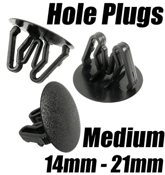 Hole Plugs Blanking Grommet Covers Snap In Trim Clips Car Boat Bike 14mm-21mm