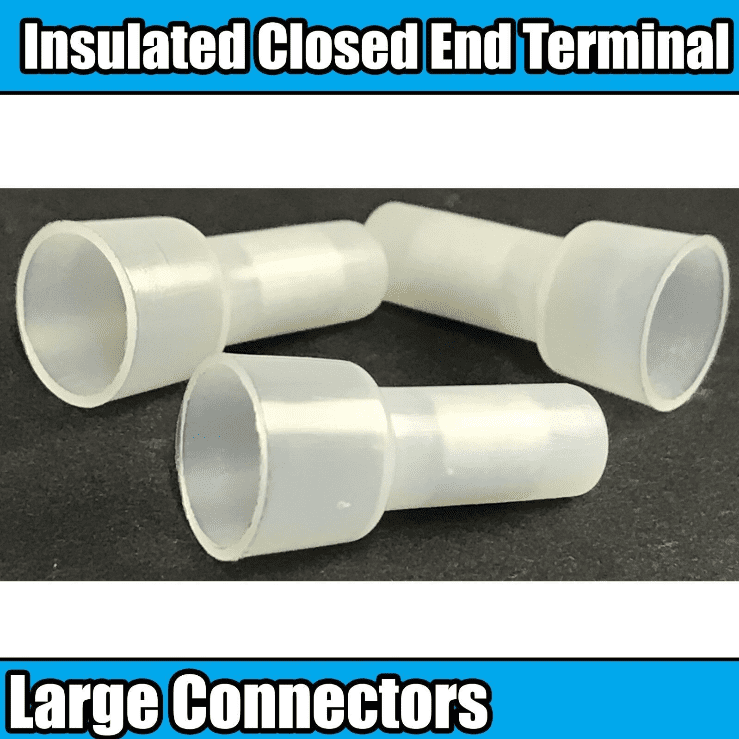 Large Connection Terminal Insulated Closed End Large Connectors Connector Terminals Wire Crimp ...