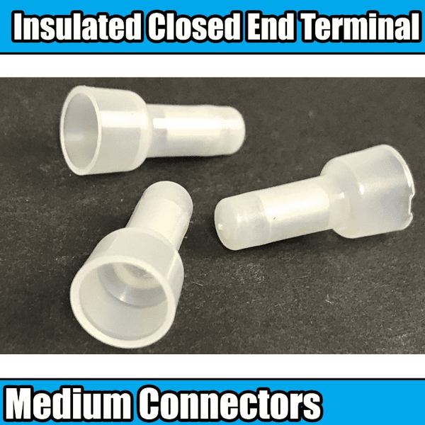 Insulated Closed End Medium Connectors Connector Terminals Wire Crimp ...