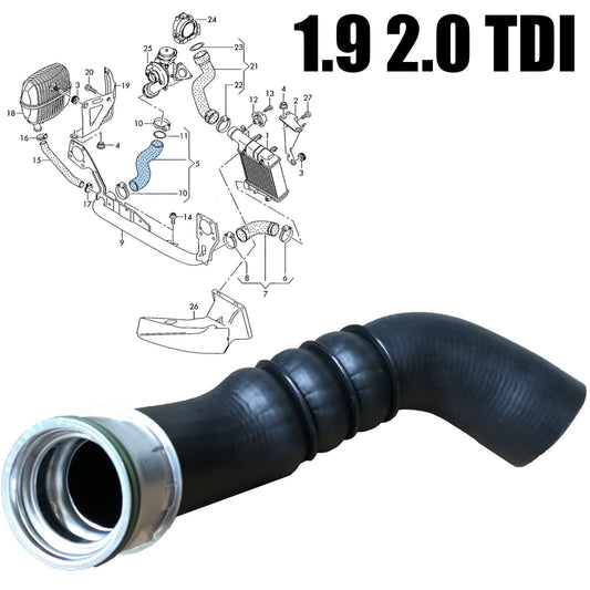 Intercooler Turbo Engine Hose Pipe - Audi A4 B7 2.0 Tdi Quattro 04-08 8E0145790P