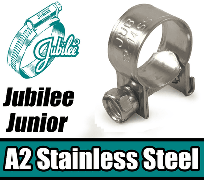Jubilee Junior A2 Stainless/Mild Steel Pipe Clamps Hose Clips