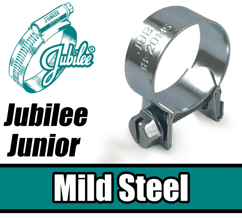 Jubilee Junior A2 Stainless/Mild Steel Pipe Clamps Hose Clips