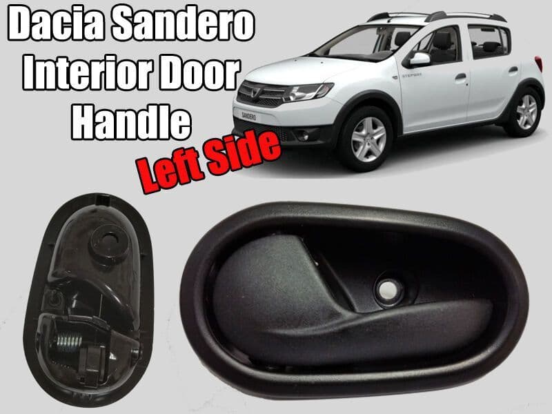 Left Side Door Interior Handle for Dacia Sandero Black 826721919R 2013