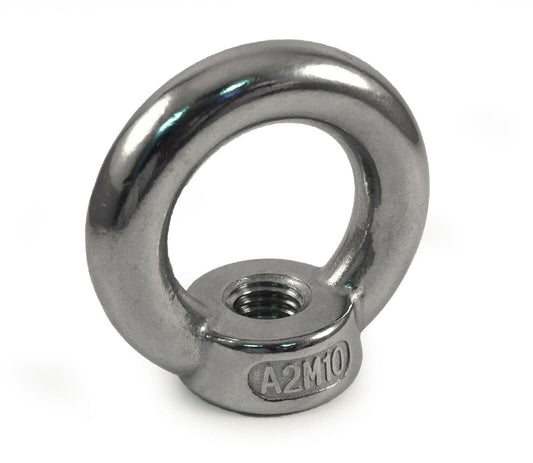 M10 A2 304 Stainless Steel Lifting Eye Female Nuts Din 582 Type Metric Coarse
