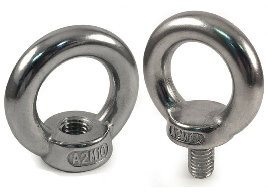 M10 A2 304 Stainless Steel Lifting Eye Nuts Bolts Din 580 582 Type Metric Coarse