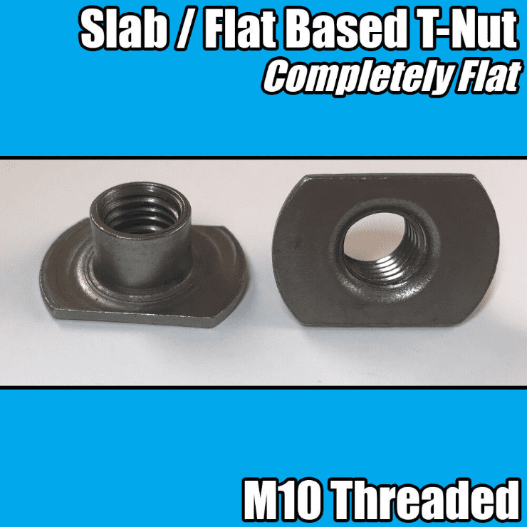 M10 Carbon Steel Slab Based T Tee Weld Nuts 2 4 Spot Pip Hole Fastener Fixing