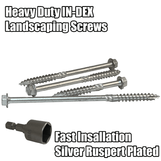 M10 Timco In-Dex 100 150 200mm Heavy Duty Timber Wood Hex Screw Coach Screw