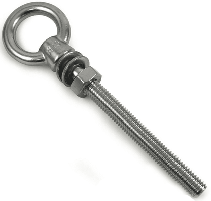 M10x150mm A4 316 Marine Grade Stainless Steel Lifting Eye Bolt Longshank Nut
