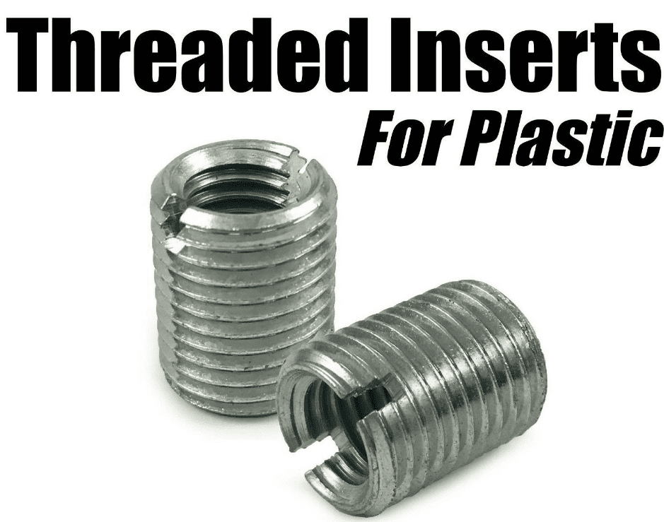 M10x18mm Threaded Screw In Inserts for Plastic Self Tapping Zinc Plated
