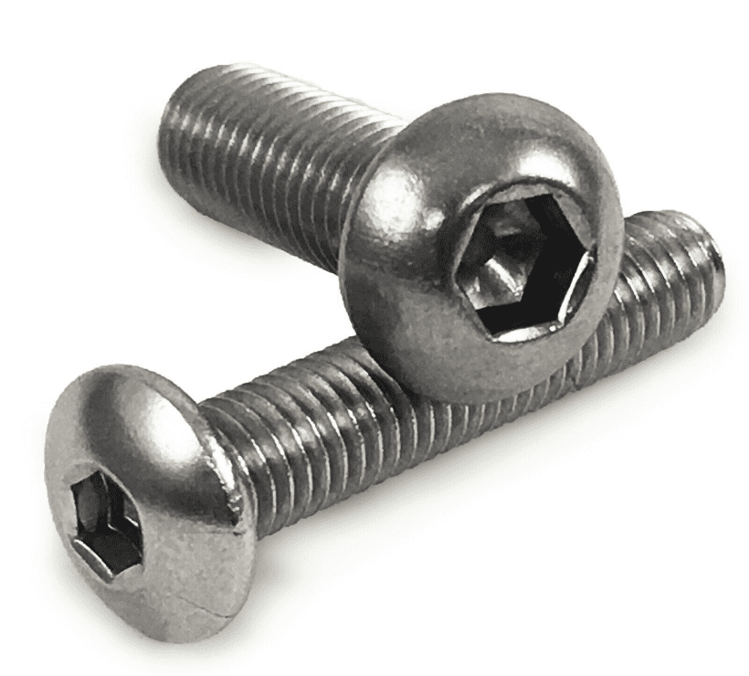 M12 Button Head Screws Allen Socket Bolts Domed Hex A2 Stainless Steel ...