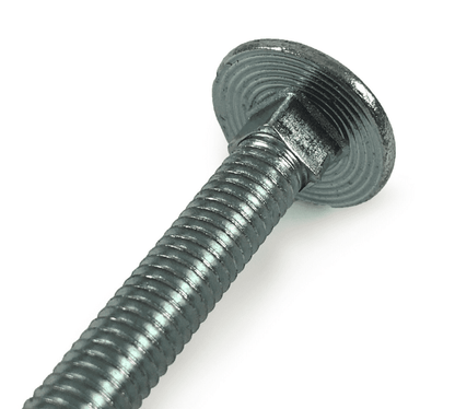M10 10mm Cup Square Carriage Bolt Coach Bolts Penny Washers & Nuts Zinc