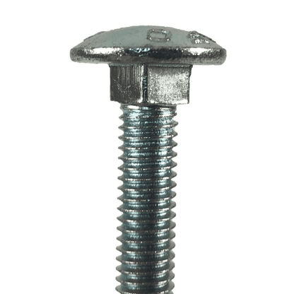 M10 10mm Cup Square Carriage Bolt Coach Bolts Penny Washers & Nuts Zinc