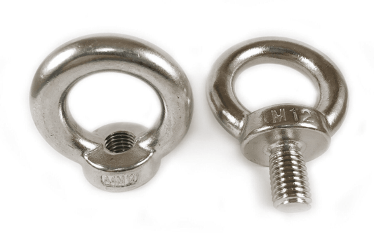 M12 A4 316 Marine Grade Stainless Steel M12 Lifting Eye Bolts & Nuts Din 580 582