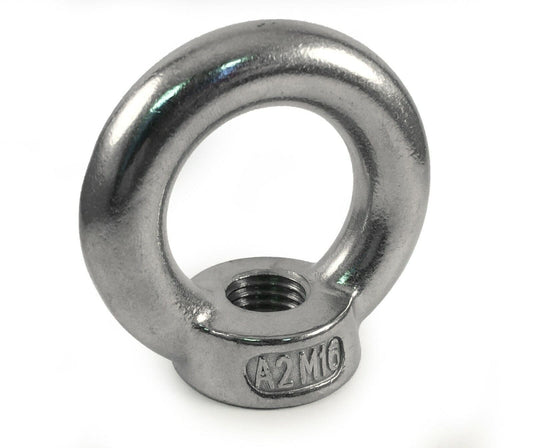 M16 A2 304 Stainless Steel Lifting Eye Female Nuts Din 582 Type Metric Coarse