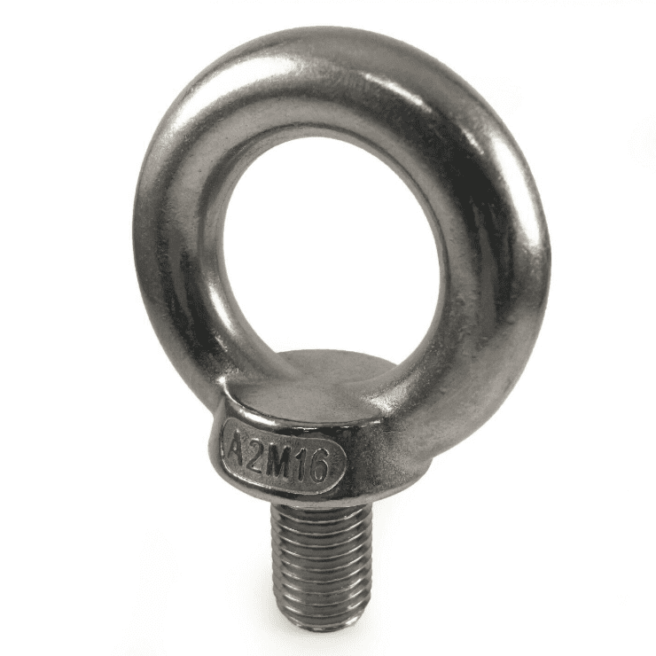 M16 A2 304 Stainless Steel Lifting Eye Nuts Bolts Din 580 582 Type Metric Coarse